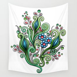 Brilliant Bubble Bloom Wall Tapestry