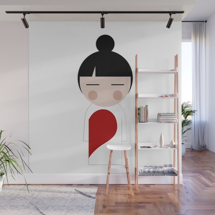 japan animation (in love..girl) Wall Mural