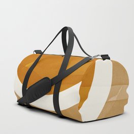 Abstract Scandinavian Sun Hot Wax Painting Duffle Bag