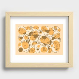 How many dogs? - Print Recessed Framed Print