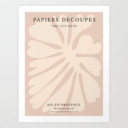 Matisse Papiers Decoupes, Cut outs, Beige, Neutral Art Print