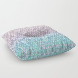 Spring Mermaid Scales Floor Pillow