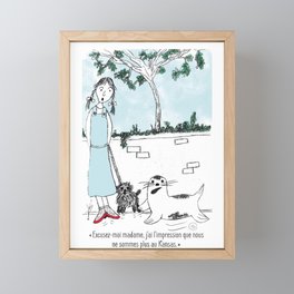 The Lost Seals of Paris - Cosette Dubois Illustration Framed Mini Art Print