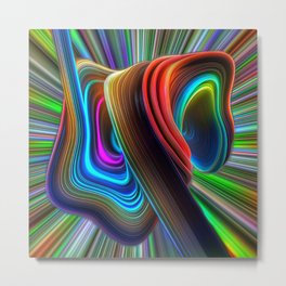 Squilycolors Metal Print | Photoshop, Modernart, Colorful, Trippyart, Redner, 3D, Glitch, Trippy, Cosmos, Sureal 