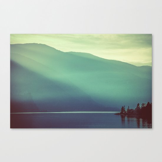 Summer at the Lake Turquoise Canvas Print