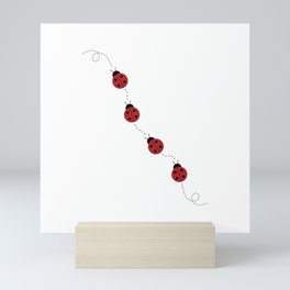 Lady Beetle Chain Mini Art Print