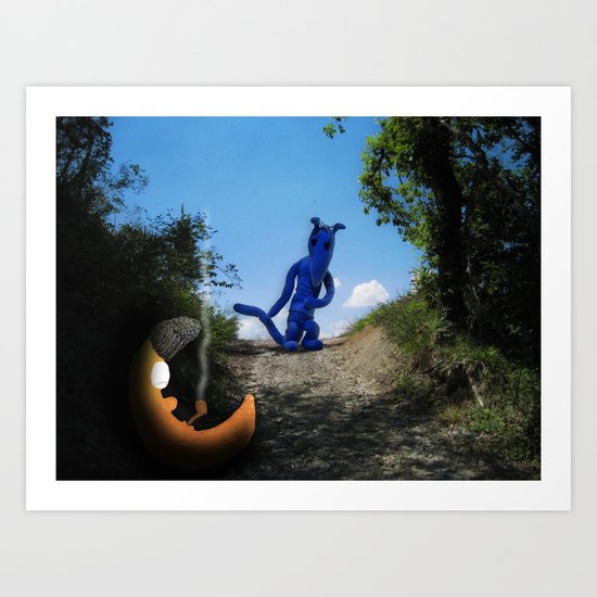 Where the Moon goes to sleep Art Print
