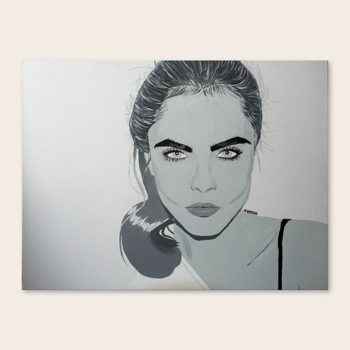 Cara Delevingne Canvas Print by Kenzie | Society6