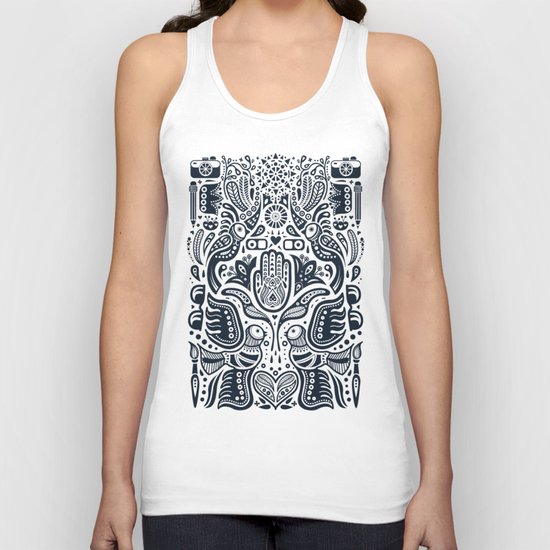 Folklore Pattern Unisex Tank Top
