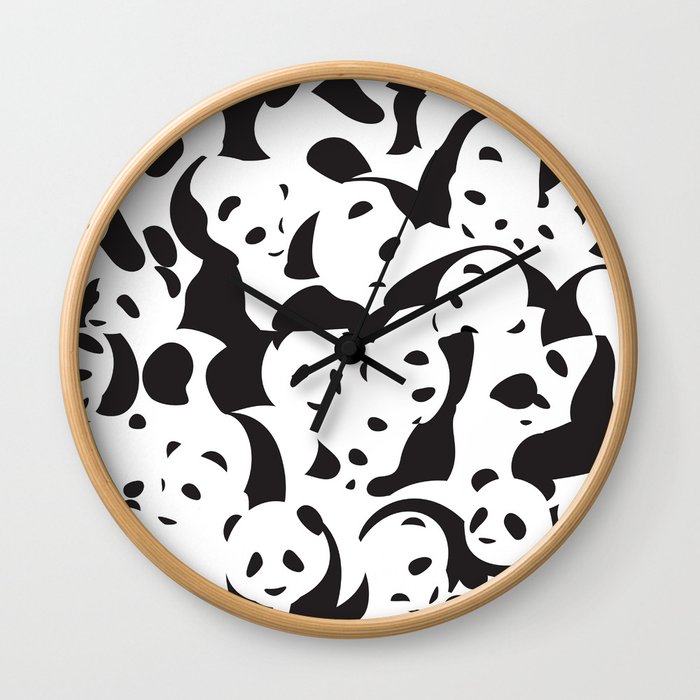 Panda Panda Wall Clock
