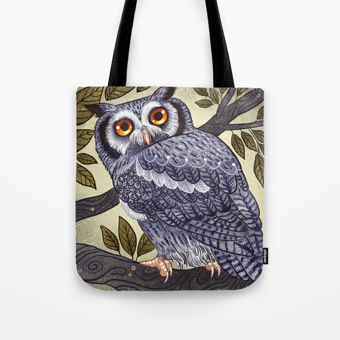 White Faced Owl Tote Bag