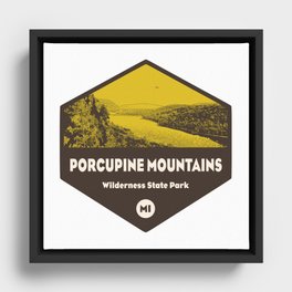 Porcupine Mountains Wilderness State Park Michigan Framed Canvas