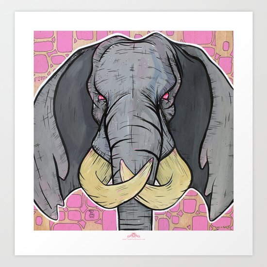Elly Bust Art Print