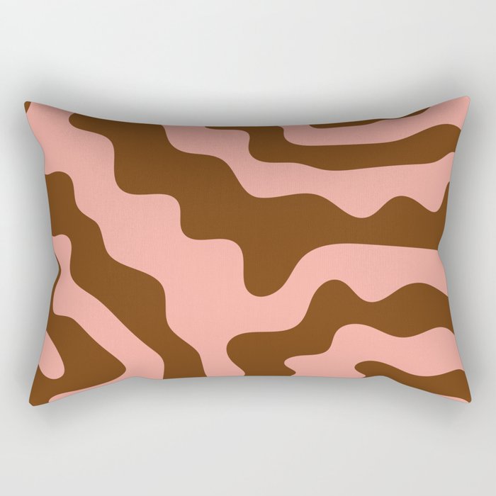 Abstract colorful print, acrylic fluid art imitation Rectangular Pillow