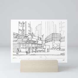 Hong Kong Urban Street Front - Neighbourhood Cafes Mini Art Print