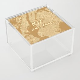 NYC - i was there - Neutral Topo Acrylic Box