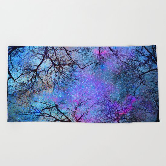 Sky dreams. Serial. Blue Beach Towel