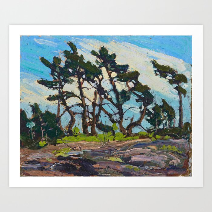 Tom Thomson - Pine Island - Canada, Canadian Oil Painting - Group of Seven Art Print