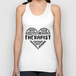 Therapist love Unisex Tank Top