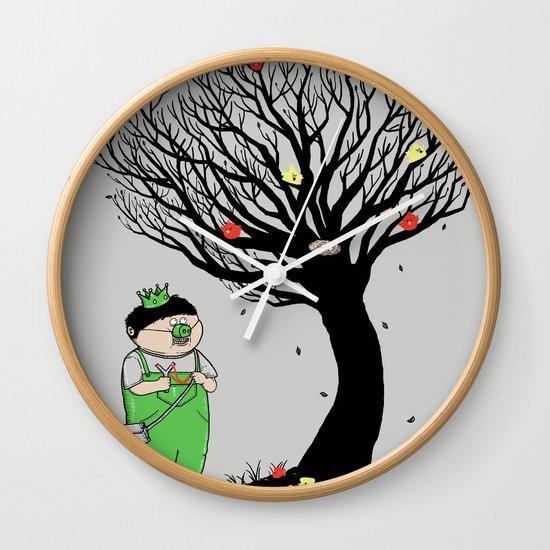 The Egg Collector Wall Clock