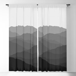 Shades of Grey Mountains Blackout Curtain