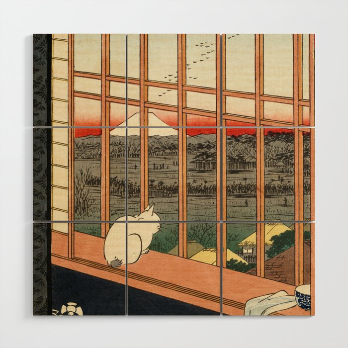 Asakusa Ricefields and Torinomachi Festival, No. 101 by Utagawa Hiroshige Wood Wall Art