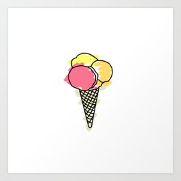 ice cream Art Print