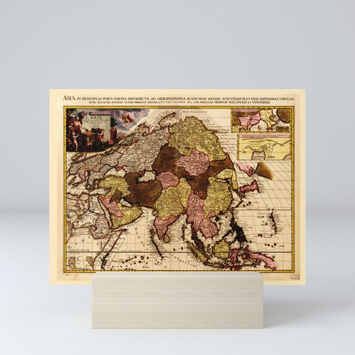 Map of Asia (1680) Mini Art Print