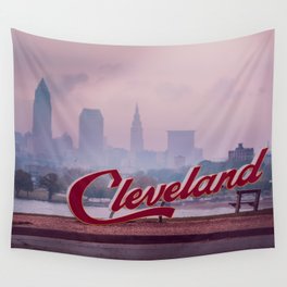 Homesick - Cleveland Skyline Wall Tapestry