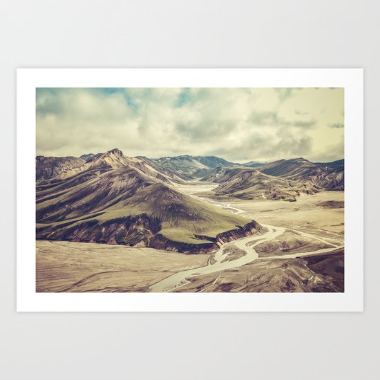 Landmannalaugar Art Print