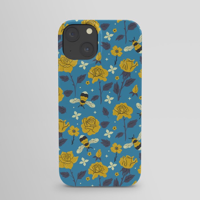 Bees and flowers iPhone Case