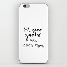 Crush your Goals iPhone Skin