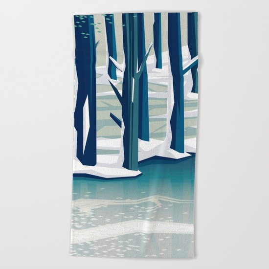 Spring was coming Beach Towel