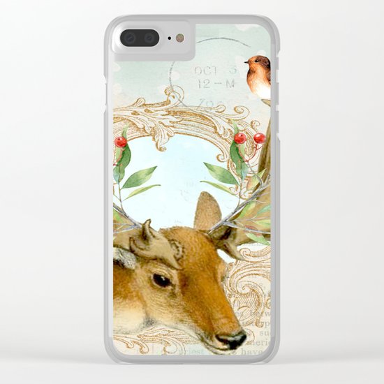 Winter animal #6 Clear iPhone Case