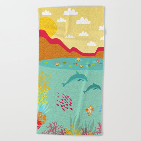 Sealife Beach Towel