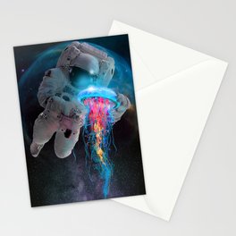 Space Jellyfish Stationery Card