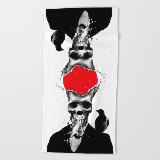 SPLASH SKULL Beach Towel