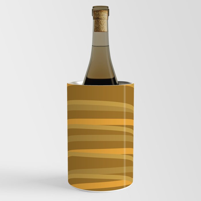 Golden Imperfect Rainbow Arch Lines Wine Chiller