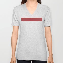 SNJ - Minimalist style - Chic_dotted_line_Paper_pattern – Japanese_Carmine_Red_color V Neck T Shirt