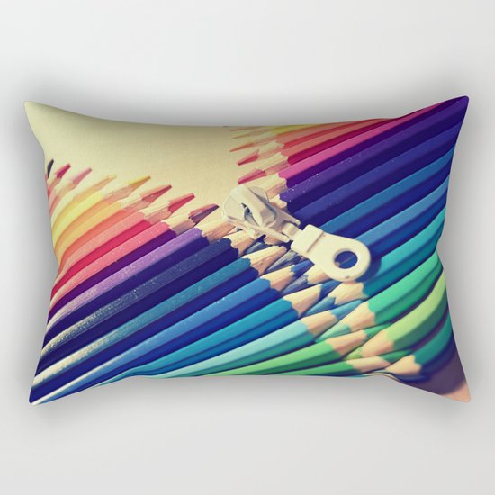 Crayon Zip Rectangular Pillow