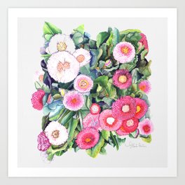 prettypink flowers Art Print