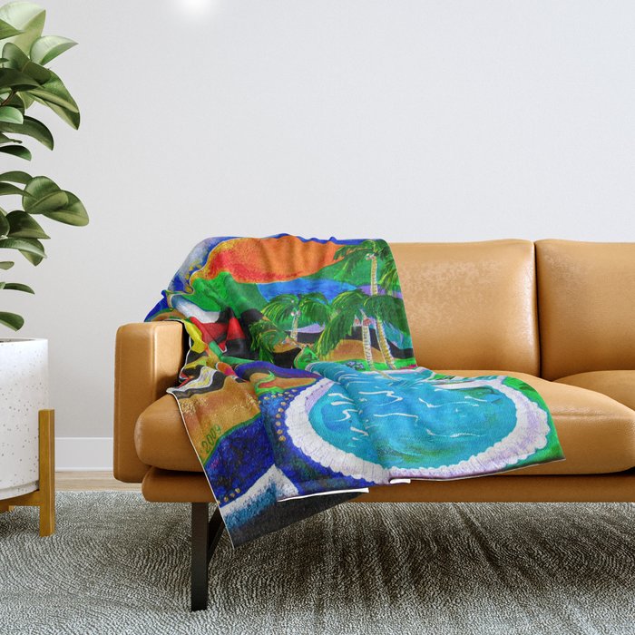 Puerto rico fleece best sale blanket