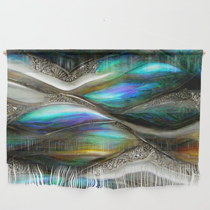 Mother Of Pearl Waves Wall Hanging
