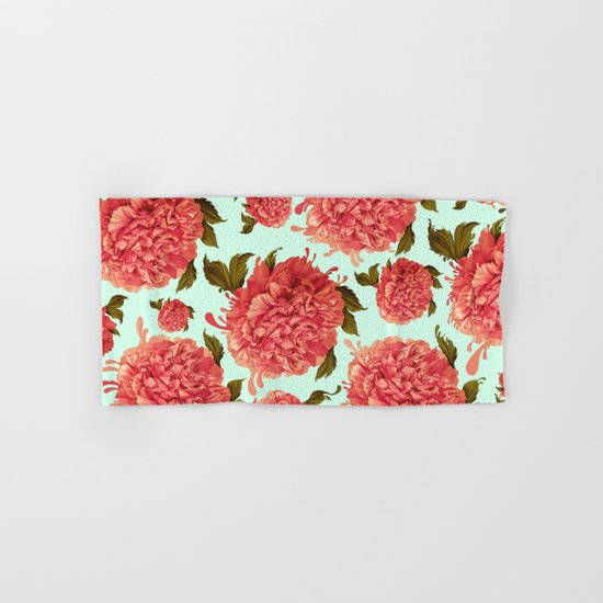 A Splash of Peony, A Dash of Color Hand & Bath Towel