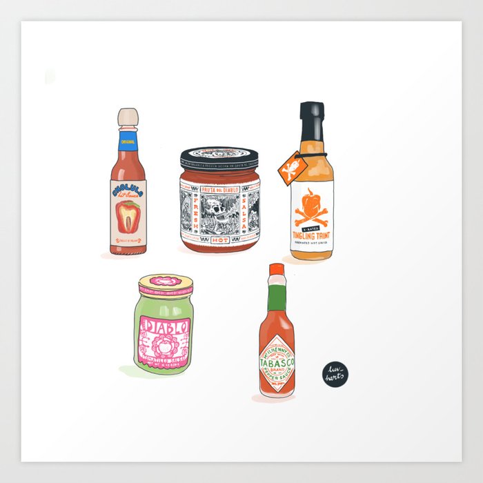 Hot sauce Art Print
