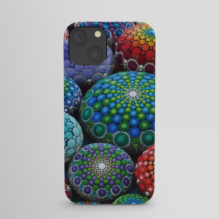 Jewel Drop Mandala Stone Collection #1 iPhone Case