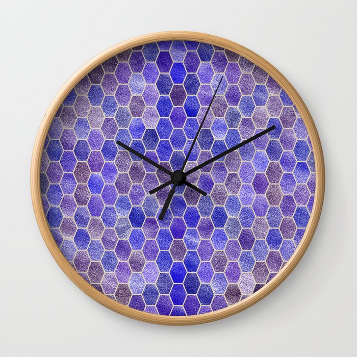 Glitter Tiles VIII Wall Clock