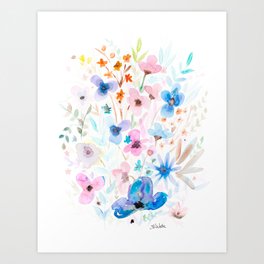 Wildflower Jewels Art Print