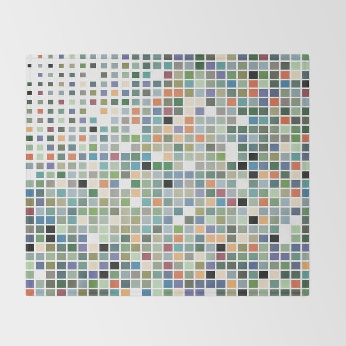 Rainbow Tiles Abstract Art Throw Blanket By Brucealmighty Society6
