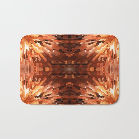 Orange Burst Bath Mat